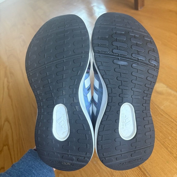 Adidas Fortarun 2.0 Sneakers Kids black blue camo shoes toddler girls size 13 - Picture 7 of 12
